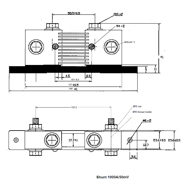 Shunt 1000A/50mV